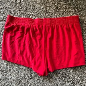 Red shorts